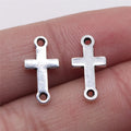 8x15mm 0.5g Multicolor Zinc Alloy Cross Connector Charm for DIY Bracelet Necklace Jewelry Making
