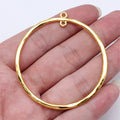 53x58mm 5.4g Multicolor Zinc Alloy Twisted Round Connector Charm for DIY Earrings Jewelry Making