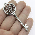 70x25mm 6.1g Multicolor Zinc Alloy Key Charm Pendant for DIY Necklace Bracelet Jewelry Making