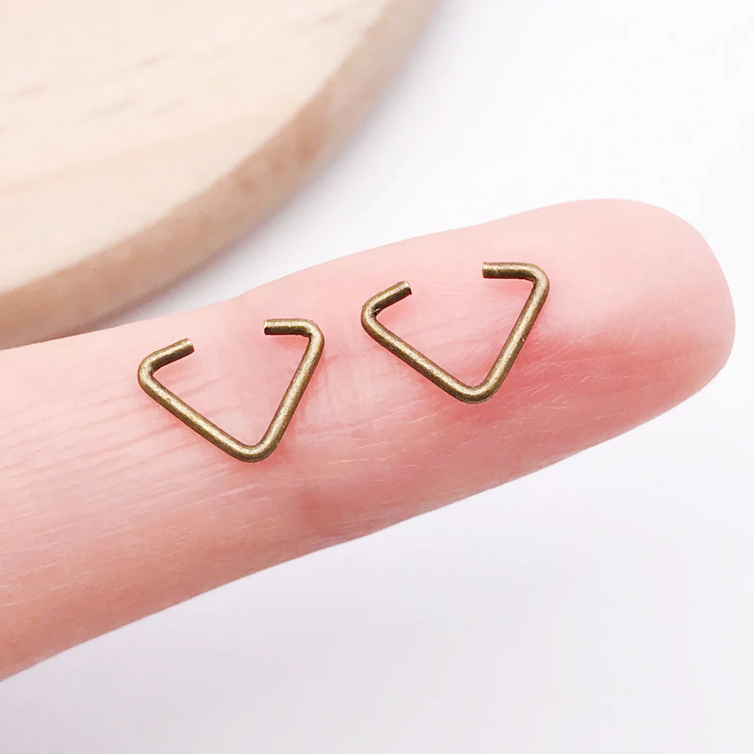 Iron Triangle Wire Buckle Connector Ring Jewelry Findings for DIY Bag Necklace Making
