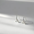 Korean Forest Style Mini Silver Leaf Copper Drop Earrings For Women
