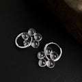 Summer Transparent Resin Copper Geometric Flower Drop Earrings, Sweet Cool Designer Style