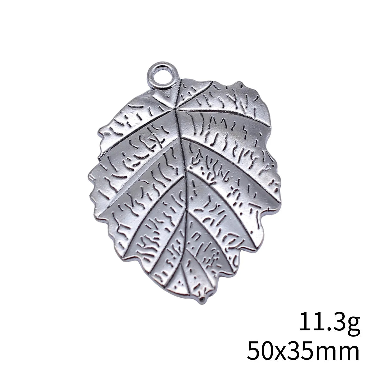 50x35mm 11.3g Multicolor Zinc Alloy Leaf Charm Pendant for Necklace Earring Bracelet Jewelry DIY