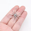 42x31mm 2.7g Multicolor Zinc Alloy Sunburst Ray Charm Pendant for DIY Necklace Bracelet Making