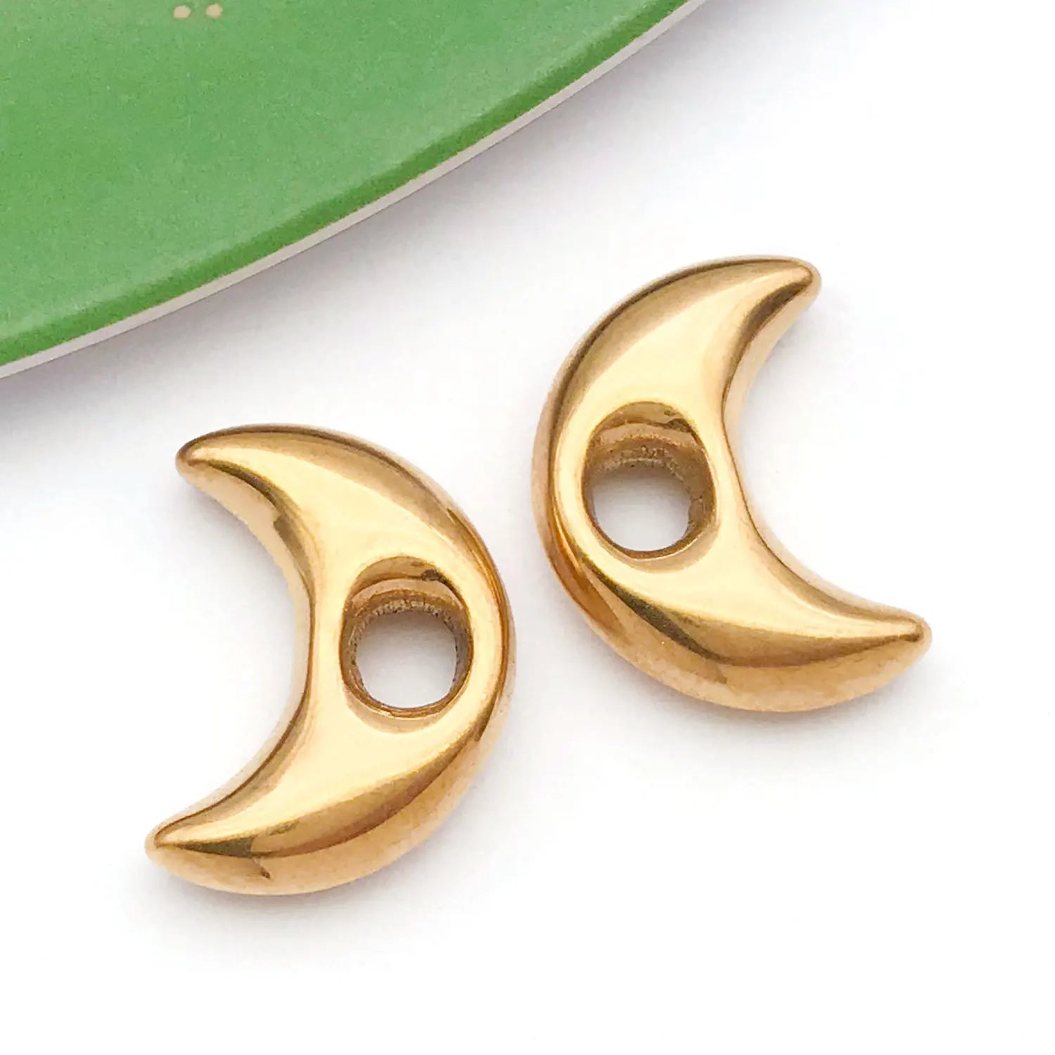 Stainless Steel Five Point Star Heart Moon Flower Spacer Beads for DIY Bracelet