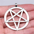 51x44mm 13.55g Zinc Alloy Inverted Five Point Star Charm Pendant for Gothic Necklace Bracelet DIY Jewelry