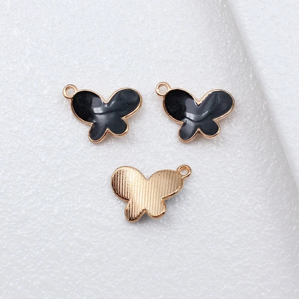 14x18mm 0.89g Multicolor Zinc Alloy Butterfly charm pendant for DIY necklace bracelet earring making
