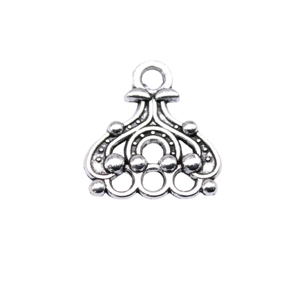 14x13mm 0.7g Multicolor Zinc Alloy Mini Geometric Connector Charms for DIY Earrings Jewelry Making