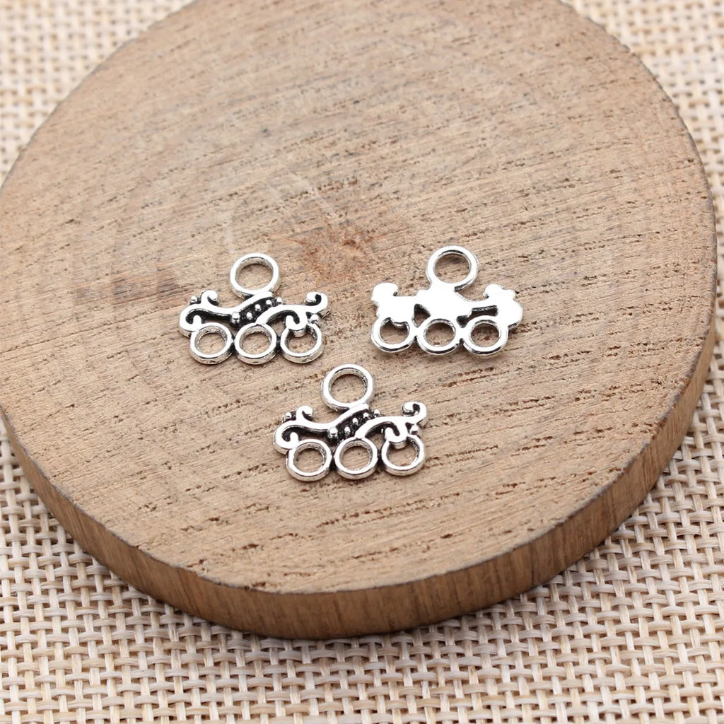13x11mm 0.36g Multicolor Zinc Alloy Earring Connector Charms for DIY Earrings Jewelry Making