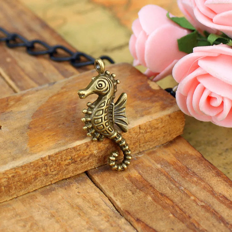 29x13MM Antique Silver Zinc Alloy Seahorse Charm Pendant for DIY Necklace Bracelet Jewelry Making