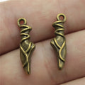 23x6x4mm 1.4g Multicolor Zinc Alloy Ballet Charm Pendant for DIY Dance Theme Jewelry Making