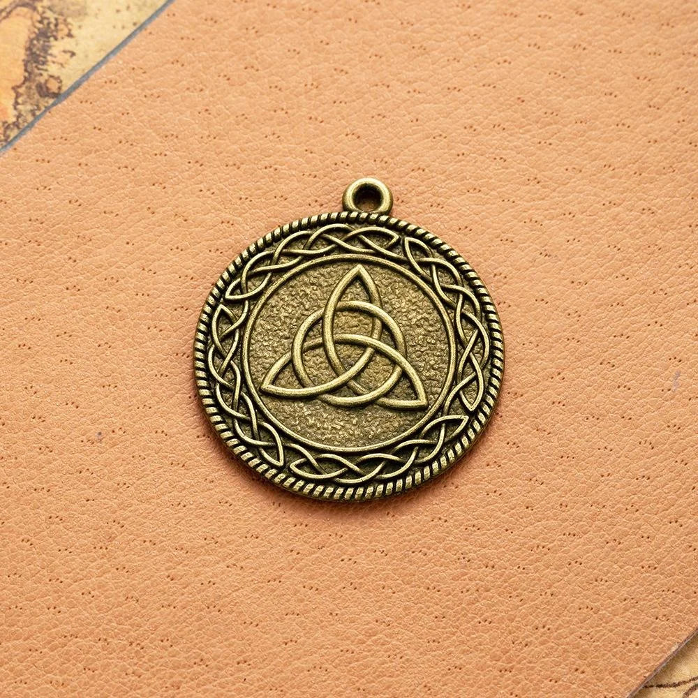 28MM Zinc Alloy Double Sided Charm Pendant for DIY Necklace Bracelet Jewelry Making