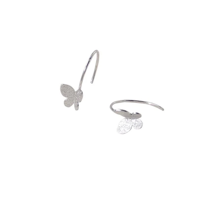 14K Gold Plated Copper Butterfly Drop Earrings Minimalist Daily Style