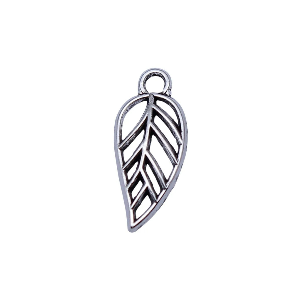 19x8mm 0.25g Multicolor Zinc Alloy Leaf Charm Pendant for DIY Bracelet Necklace Jewelry Making