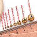 Vacuum Plated Stainless Steel Gold Round Spacer Beads for DIY Bracelets Necklaces