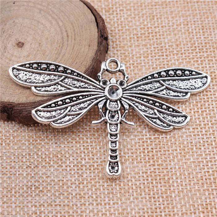 71x42mm 13g Multicolor Zinc Alloy Dragonfly Charm Pendant for DIY Bracelet Necklace Jewelry Making