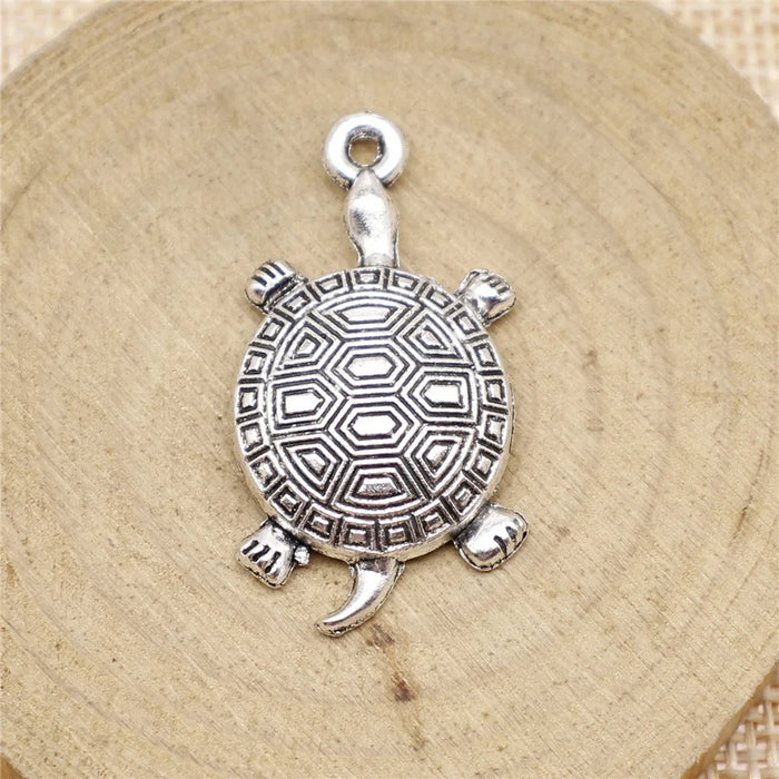 34x28mm 3.4g Multicolor Zinc Alloy Turtle Charm Pendant for DIY Necklace Bracelet Jewelry Making