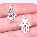 24x15mm 1g Antique Silver Zinc Alloy Hand Charm Pendant for DIY Jewelry Making
