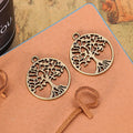 25MM Zinc Alloy Tree Of Life Charm Pendant for DIY Necklace Bracelet Jewelry Making