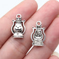 19x11mm 0.97g Antique Silver Finish Zinc Alloy Halloween Pumpkin Lantern Charm Pendant for DIY Jewelry