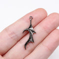 31x12mm 1.1g Multicolor zinc alloy Bat Wing charm pendant for gothic necklace bracelet DIY making