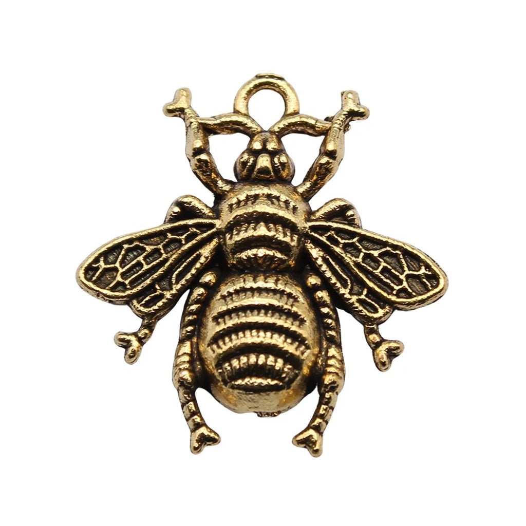 21x20mm 1.16g Multicolor Zinc Alloy Bee Charm Pendant for DIY Necklace Bracelet Jewelry Making