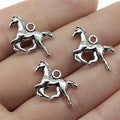 18x13mm 1.3g Multicolor Zinc Alloy Running Horse charm pendant for necklace bracelet DIY jewelry making