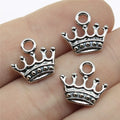 13x14mm 0.8g Multicolor Zinc Alloy Crown Charm Pendant for DIY Necklace Bracelet Jewelry Making