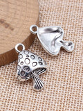 28x18mm 2.8g Multicolor Zinc Alloy Mushroom Charm Pendant for DIY Bracelet Necklace Jewelry Making