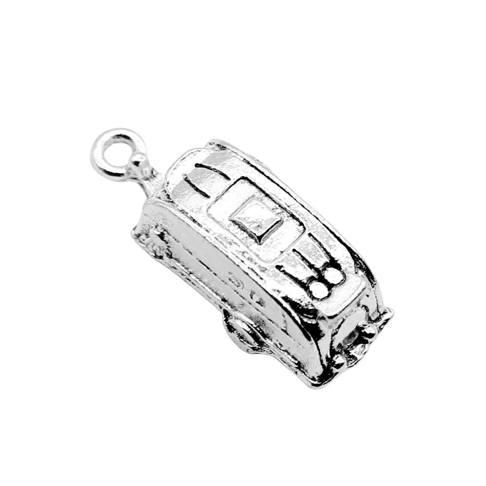 27x8mm 3.5g Antique Silver Zinc Alloy RV Camper Charm Pendant for DIY Travel Jewelry Making