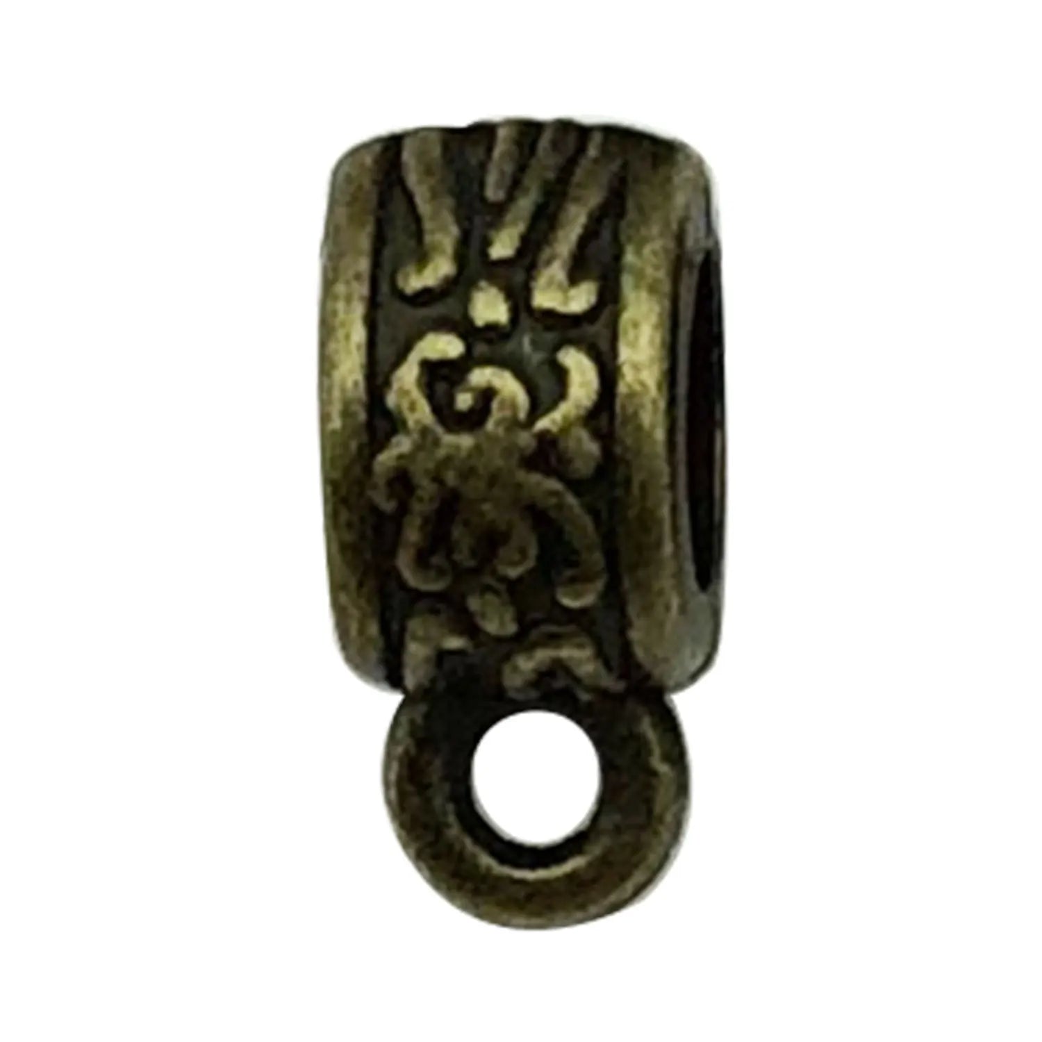 Antique Bronze Zinc Alloy Curved Tube Three Way Connector Charm for DIY Bracelet Necklace
