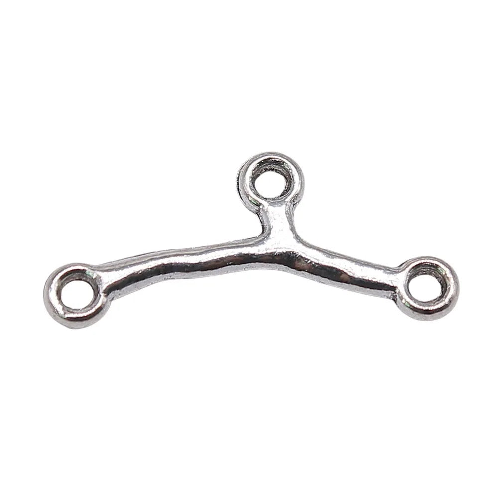 24x10mm 0.7g Antique Silver Zinc Alloy Tree Branch Connector Charm for DIY Jewelry Accessories
