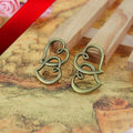 31x20MM Antique Silver Zinc Alloy Hollow Charm Pendant for DIY Necklace Bracelet Jewelry Making