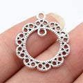 28x24mm 1.9g Multicolor Zinc Alloy Geometric Earring Connector Charms for DIY Earring Jewelry Making