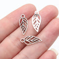 19x8mm 0.25g Multicolor Zinc Alloy Leaf Charm Pendant for DIY Bracelet Necklace Jewelry Making
