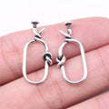13x28mm 1g Antique Silver Zinc Alloy Knotted Nail Charm Pendant for DIY Necklace Bracelet Making
