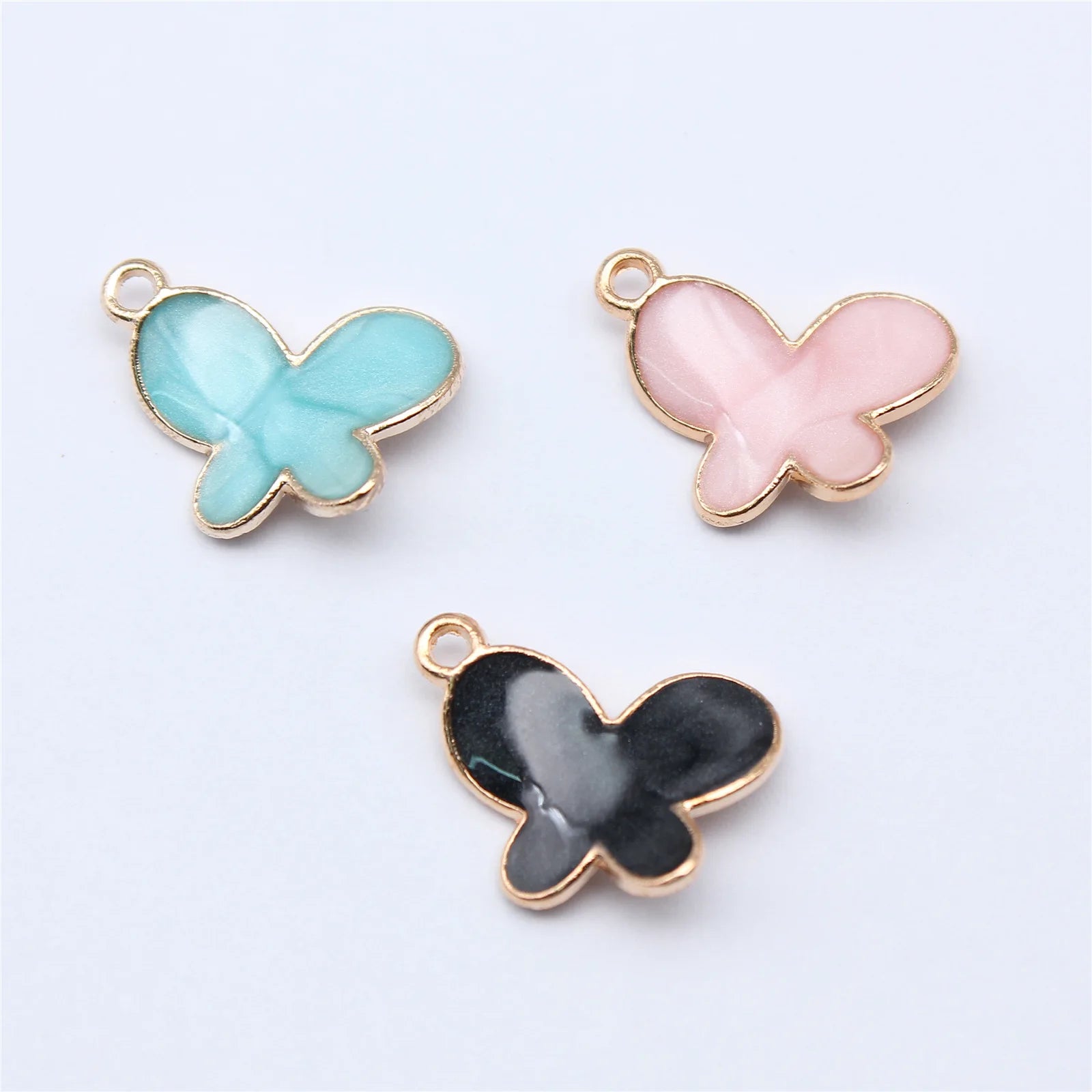 14x18mm 0.89g Multicolor Zinc Alloy Butterfly charm pendant for DIY necklace bracelet earring making