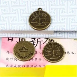 18MM Antique Silver Zinc Alloy Libra Charm Pendant for DIY Necklace Bracelet Jewelry Making