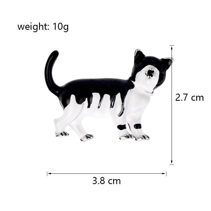 Cute Enamel Cartoon Dog Animal Brooch Alloy Lapel Pin Fashion Suit Accessory Corsage Gift For Women