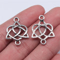 25x19mm 1.5g Zinc Alloy Celtic Symbol Celtic Knot Connector Charm for DIY Bracelet Necklace Jewelry Making