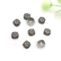 Antique Silver Zinc Alloy Flower Bead Caps Spacer Beads for DIY Bracelet Jewelry Making