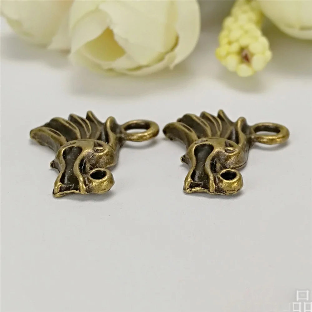 18x22MM Zinc Alloy Dragon Head Charm Pendant for DIY Necklace Bracelet Jewelry Making