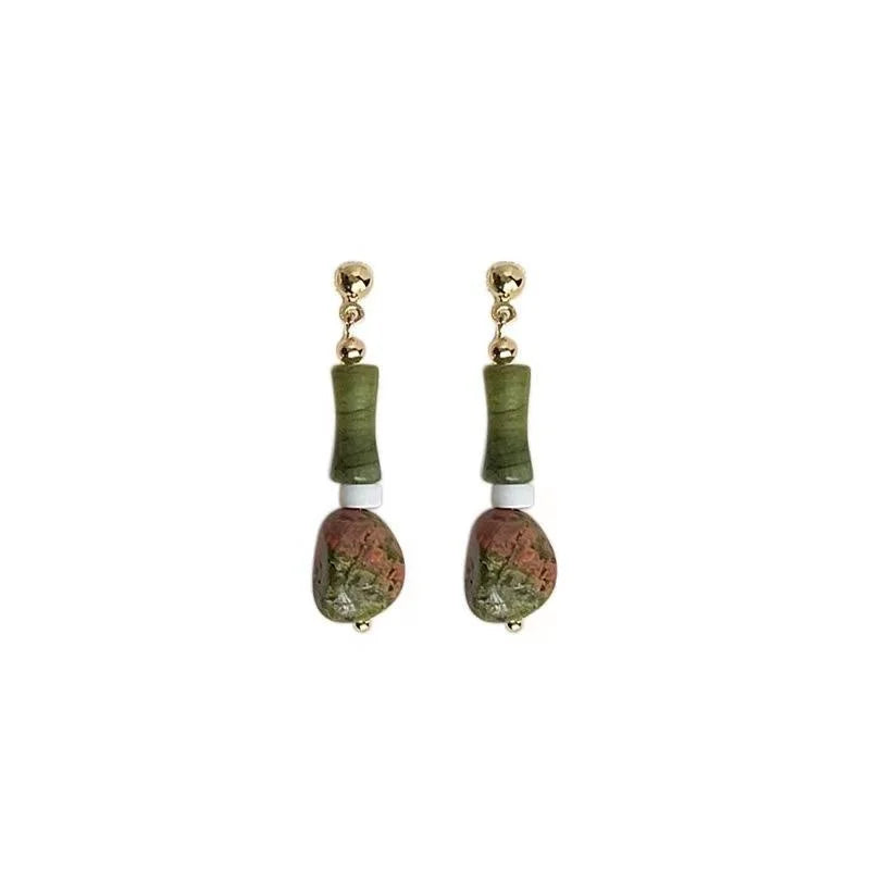 Gold Plated Copper Geometric Spiral Clip On Drop Earrings, Non Pierced Luxury Commuter Jewelry