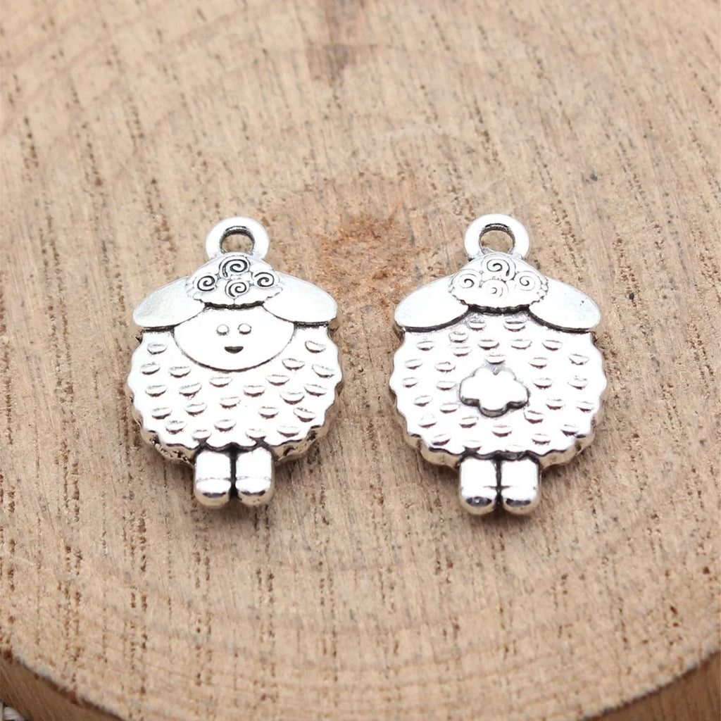 20x13mm 3g Multicolor Zinc Alloy Sheep Charm Pendant for DIY Bracelet Necklace Jewelry Making