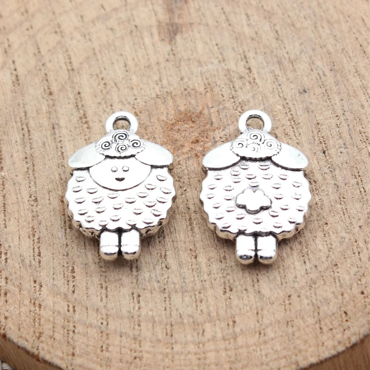 20x13mm 3g Multicolor Zinc Alloy Sheep Charm Pendant for DIY Bracelet Necklace Jewelry Making