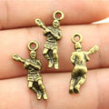 23x11mm 1.2g Multicolor Zinc Alloy Ice Hockey Player Charm Pendant for DIY Necklace Bracelet Making