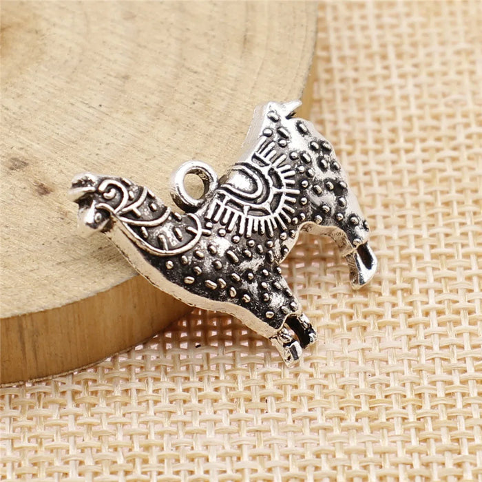 26x26mm 2.5g Multicolor Zinc Alloy Alpaca Charm Pendant for DIY Necklace Bracelet Jewelry Making