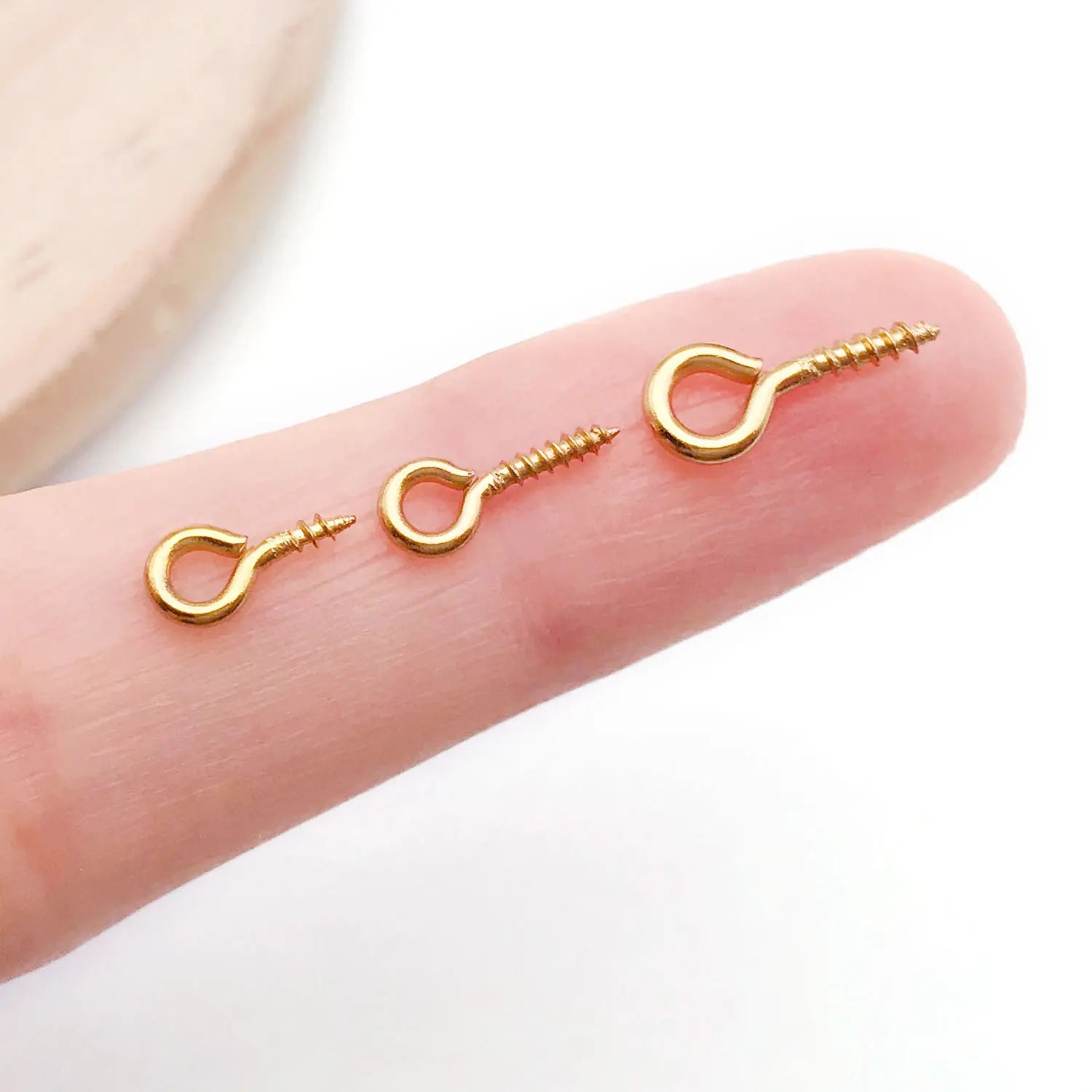Stainless Steel Gold Eye Screw Connector for DIY Jewelry Making