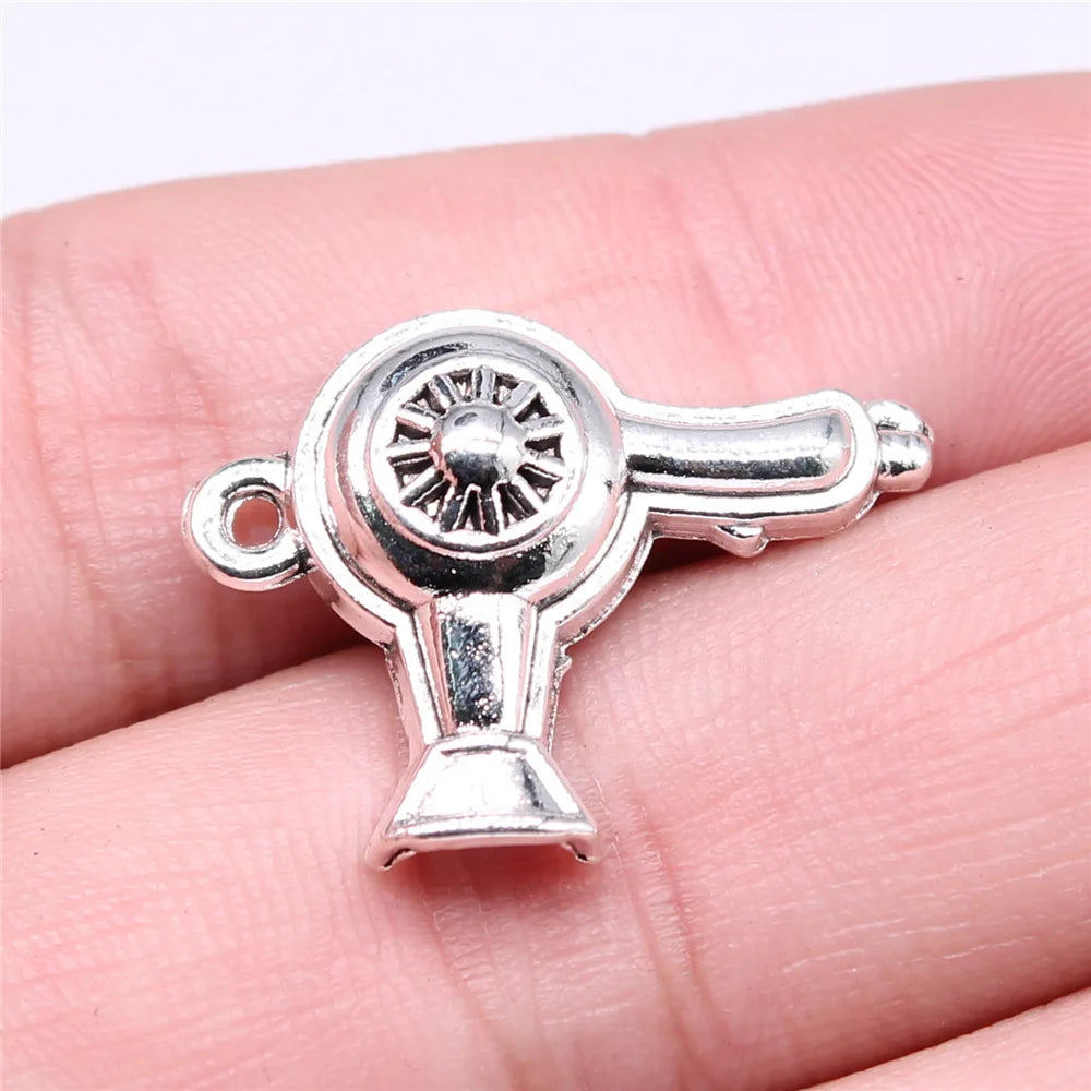 26x20mm 2g Multicolor Zinc Alloy Hair Dryer Charm Pendant for DIY Bracelet Necklace Jewelry