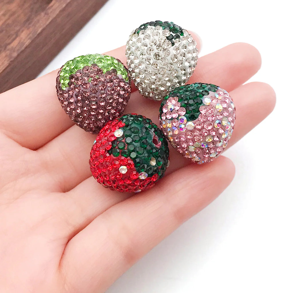 Crystal Strawberry Beads